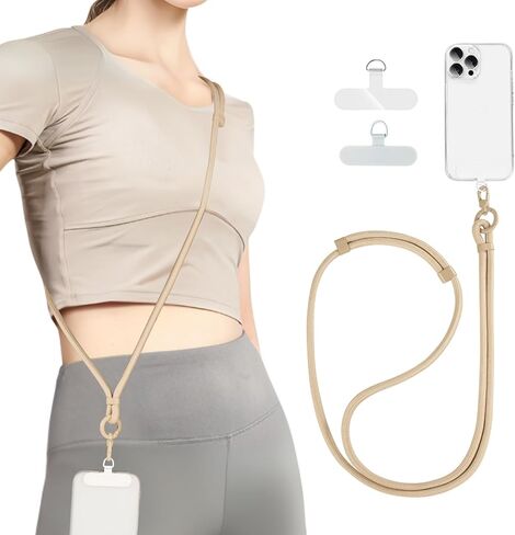 Moyad Crossbody Phone Lanyard ، حزام الهاتف الخليوي المضاد للسرقة مع علامة تبويب Tether لـ iPhone ، حامل الرقبة العالمي القابل للتعديل in Kuwait