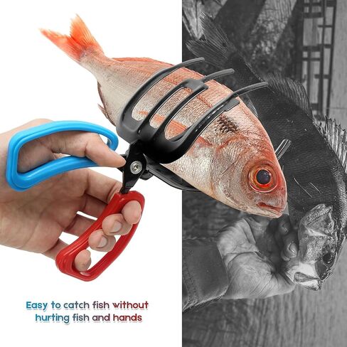 3 Claws Fish Gripper,Fishing Pliers Gripper,Multifunctional Non-Slip Metal Fishing Pliers Gripper Fish Control Clamp,Fish Grabber Tool for Catch Most Freshwater Fish Fishing Accessories. in Saudi Arabia