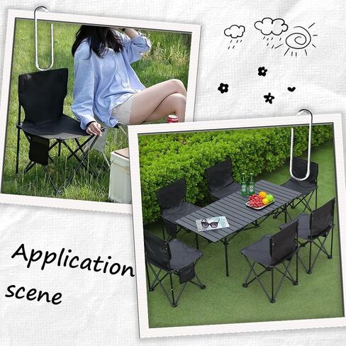 GORGECRAFT Medium Size Camp Chair Replacement Fabric Oxford Cloth Outdoor Folding Chair Seat Replacements 512X610mm White Waterproof High Back Camping Chair Cover for Hiking Backpacking Sports in Saudi Arabia