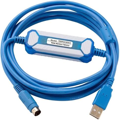 for TSXPCX3030-C PLC Programming Cable Twido TSX Series Download Cable Blue Gold-Plated in Saudi Arabia