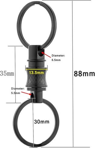Bang Ti Titanium Quick Release keychain ، قم بفصل حامل مفتاح السيارة القابل للفصل in Kuwait