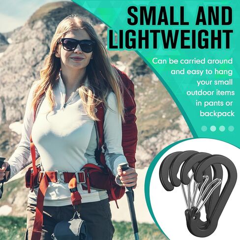 Blulu 72pcs مقاطع Carabiner Bulk 2 بوصة ربيع صغير صغير carabiner مقطع الألومنيوم خفيفة الوزن على شكل D لسلسلة مفاتيح تسلق الصيد المشي لمسافات طويلة في الهواء الطلق in Saudi Arabia