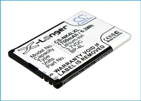 Replacement Battery Compatible for N810 Internet Tablet E72 (1700mAh/3.7V), BP-4L Battery in Saudi Arabia