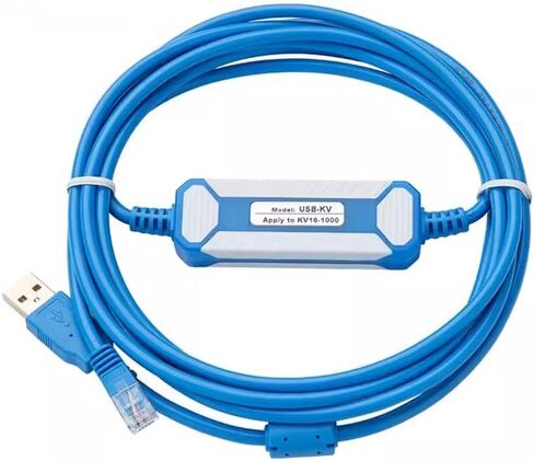 Suitable for USB-KV PLC Programming Cable KV Full Series Data Cable Download Cable Blue Gold-Plated in Saudi Arabia