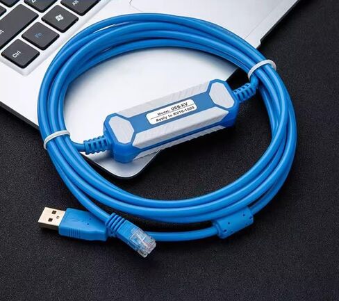 Suitable for USB-KV PLC Programming Cable KV Full Series Data Cable Download Cable Blue Gold-Plated in Saudi Arabia