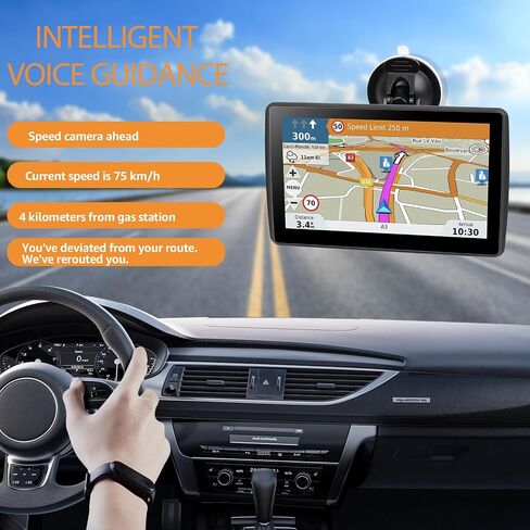 شاشة تعمل باللمس اللاسلكية المحمولة ، شاشة تعمل باللمس 7 بوصة للسيارة مع A-Ppple Carplay & Android Auto مع التنقل في نظام تحديد المواقع العالمي (GPS) ، والتحكم الصوتي ، والبلوتوث in Saudi Arabia