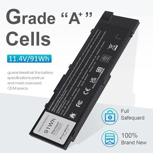 FutureBatt MFKVP LAPTOP بطارية Dell Precision 15 7510 7520 M7510 17 7710 7720 M7710 Series 451-BBSF 451-BBSB TWCPG T05W1 GR5D3 0FNY7 1G9VM M28DH [11.4V 91WH] in Saudi Arabia