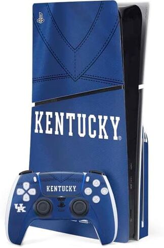 Skinit Decal Gaming Skin Compatible with PS5 Slim Disk Bundle - Officially Licensed University of Kentucky UK Wilcats Mascot Design in Saudi Arabia