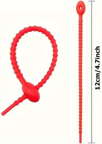 50Pcs Multi-Color Reusable Silicone Cable Ties - Flexible Zip Ties for Organizing Wires, Zippers, Ideal for Office/Home, Mixcolors, 50pcs in Saudi Arabia