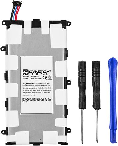 Synergy Digital Tablet Battery, Compatible with Samsung Galaxy Tab P6208 Tablet, (Li-Pol, 3.7V, 4000 mAh) Ultra High Capacity, Replacement for Samsung SP4960C3/B Battery in Saudi Arabia