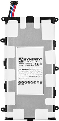 Synergy Digital Tablet Battery, Compatible with Samsung Galaxy Tab P6208 Tablet, (Li-Pol, 3.7V, 4000 mAh) Ultra High Capacity, Replacement for Samsung SP4960C3/B Battery in Saudi Arabia