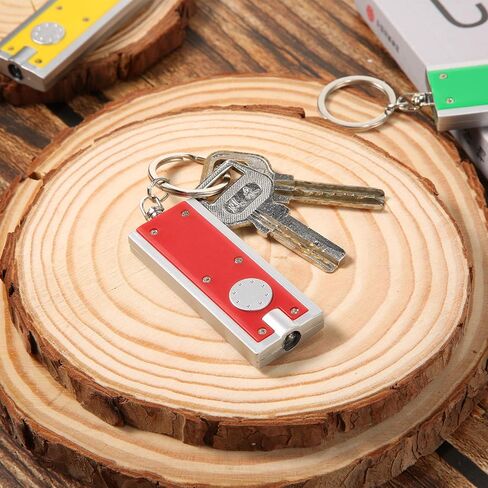 Mudder 12 PCS Mini LED Ceychains Light Torch Torch Forch Key Ring Light Bear -key Stain Light Flash Flight for Camping Outdoor Gift (Bright) in Kuwait