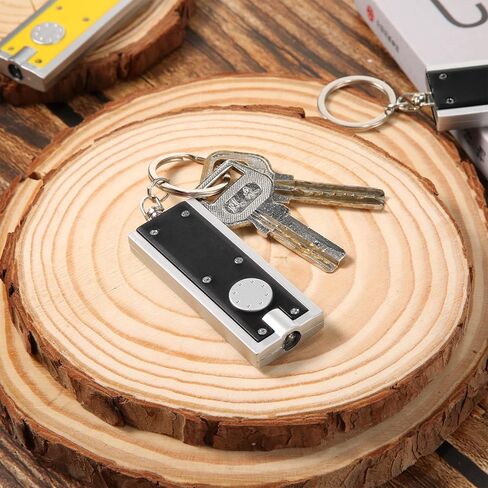 Mudder 12 Pcs Mini LED Keychains Light Torch Flashlight Key Ring Portable Key Chain Flash Light for Camping Outdoor Gift(Bright) in Saudi Arabia
