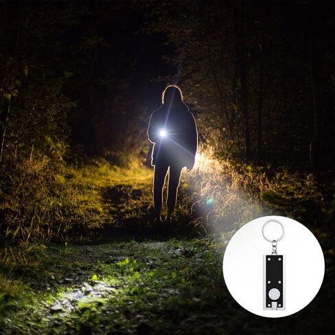 Mudder 12 Pcs Mini LED Keychains Light Torch Flashlight Key Ring Portable Key Chain Flash Light for Camping Outdoor Gift(Bright) in Saudi Arabia