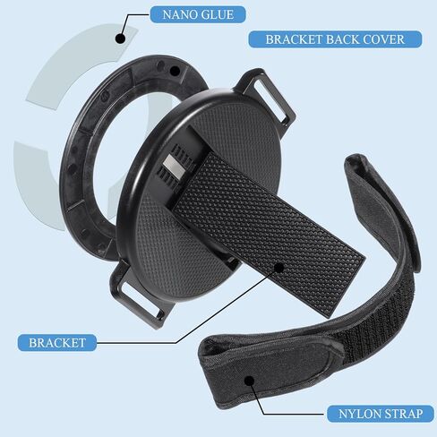 Tablet Stand with Hand Strap 360 Degree Rotating Sticky Tablet Stand Fastening Handle Grip with Adhesive Patch Multi-Angle Adjustable Universal Tablets Hand Strap Holder for All 7-11" Tablets in Saudi Arabia