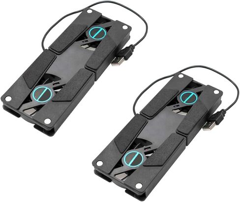 2PCS USB Laptop Cooling Pad with Dual Quiet Fans Ventilated Support Stand for Students Travelers Businessmen Compatible with Laptops and Game Consoles in Saudi Arabia