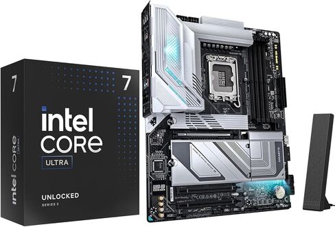Micro Center CPU Motherboard Combo: Intel I7-14700K 20 (8p+12e) النوى حتى 5.6 جيجا هرتز معالج سطح المكتب غير المؤمن مع Gigabyte Z790 Gaming Plus AX LGA1700 ATX Motherboard in Kuwait