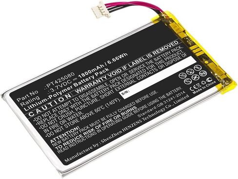 بطارية الكمبيوتر اللوحي الرقمي التآزر ، متوافقة مع جهاز الكمبيوتر اللوحي RCA PT425080 ، (LI-POL ، 3.7 فولت ، 1500 مللي أمبير في الساعة) ، بديل لبطارية RCA PT425080 in Saudi Arabia