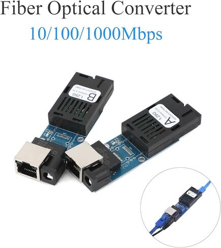 1 زوج MINI GIGABIT Ethernet Media Converter Transceiver- 10/100/1000 ميغابت في الثانية ، وضع واحد يصل إلى 3km ، RJ45 إلى منفذ الألياف SC (UPC/APC) ، وسرعة الألياف 1.25G in Kuwait