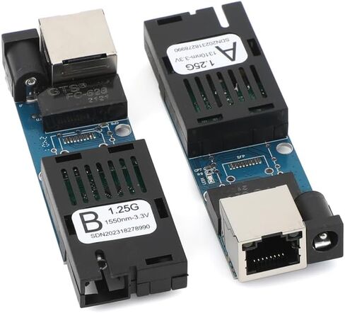 1 زوج MINI GIGABIT Ethernet Media Converter Transceiver- 10/100/1000 ميغابت في الثانية ، وضع واحد يصل إلى 3km ، RJ45 إلى منفذ الألياف SC (UPC/APC) ، وسرعة الألياف 1.25G in Kuwait