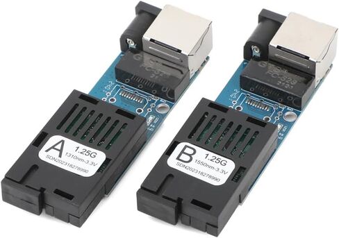 1 زوج MINI GIGABIT Ethernet Media Converter Transceiver- 10/100/1000 ميغابت في الثانية ، وضع واحد يصل إلى 3km ، RJ45 إلى منفذ الألياف SC (UPC/APC) ، وسرعة الألياف 1.25G in Kuwait