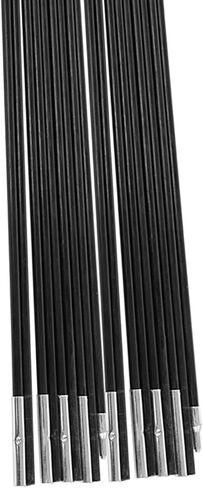 Trail Replacement Parts Trail Tent Replacement Poles Tent Poles Replacement Fiberglass Tent Pole 4.9M Camping Tent Pole Bars Kit for Spare Replacement, 9 Section Tent Support Rods Suitable in Saudi Arabia