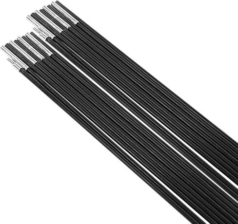 Trail Replacement Parts Trail Tent Replacement Poles Tent Poles Replacement Fiberglass Tent Pole 4.9M Camping Tent Pole Bars Kit for Spare Replacement, 9 Section Tent Support Rods Suitable in Saudi Arabia