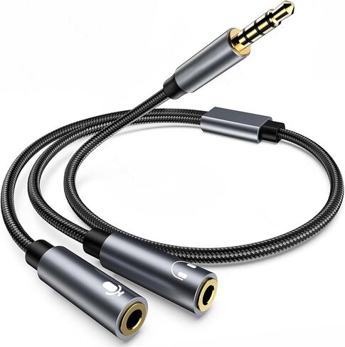 USB C إلى عوامل سماعة رأس USB C إلى 6 3.5 مم ، فاصل مقبس سماعة الرأس 2-in-1 ، مقسومات سماعة رأس USB C متوافقة مع iPhone 15/16 Pro/Pro-Max/Plus ، iPad ، Galaxy S23/S22/S21 ، Pixel 6/7 Pro in Kuwait