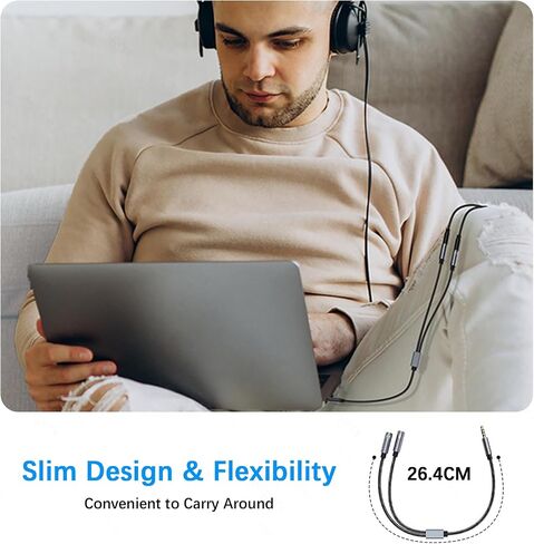USB C إلى عوامل سماعة رأس USB C إلى 6 3.5 مم ، فاصل مقبس سماعة الرأس 2-in-1 ، مقسومات سماعة رأس USB C متوافقة مع iPhone 15/16 Pro/Pro-Max/Plus ، iPad ، Galaxy S23/S22/S21 ، Pixel 6/7 Pro in Kuwait