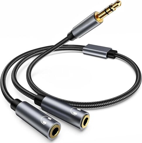 USB C إلى عوامل سماعة رأس USB C إلى 6 3.5 مم ، فاصل مقبس سماعة الرأس 2-in-1 ، مقسومات سماعة رأس USB C متوافقة مع iPhone 15/16 Pro/Pro-Max/Plus ، iPad ، Galaxy S23/S22/S21 ، Pixel 6/7 Pro in Kuwait