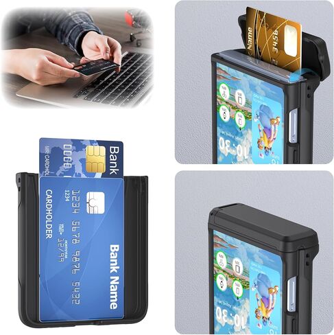 DAKORIE Case for Samsung Galaxy Z Flip 7 Case with Card Holder, Full Body Protector with Hinge Phone Cover for Samsung Galaxy Z Flip 7 5G 2025 - Black in Kuwait