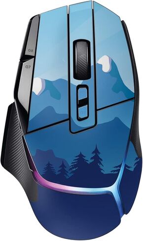 MightySkins Skin Compatible with Logitech G502 X Plus - Blue Mountains | Protective, Durable, and Unique Vinyl Decal wrap Cover | Easy to Apply, Remove, and Change Styles | Made in The USA in Saudi Arabia
