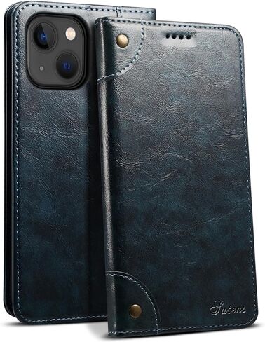 SINIANL Compatible with iPhone 15 Pro Max Case Wallet, Flip Cover with Magnetic Kickstand, Credit Card Holder, Leather Folio Case for iPhone 15 Pro Max Brown in Saudi Arabia