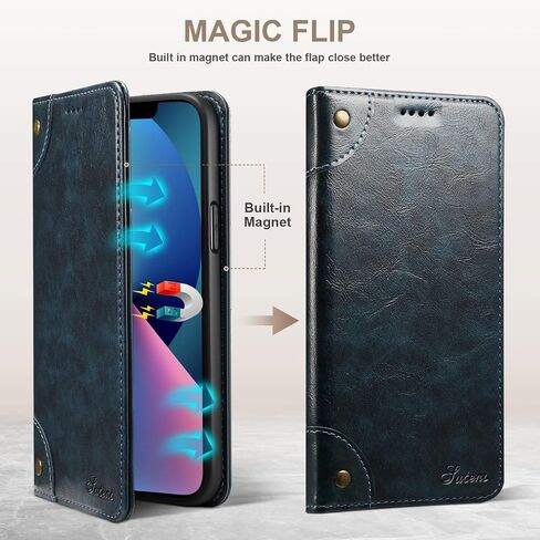 SINIANL Compatible with iPhone 15 Pro Max Case Wallet, Flip Cover with Magnetic Kickstand, Credit Card Holder, Leather Folio Case for iPhone 15 Pro Max Brown in Saudi Arabia