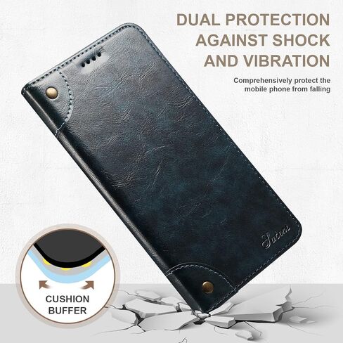 SINIANL Compatible with iPhone 15 Pro Max Case Wallet, Flip Cover with Magnetic Kickstand, Credit Card Holder, Leather Folio Case for iPhone 15 Pro Max Brown in Saudi Arabia