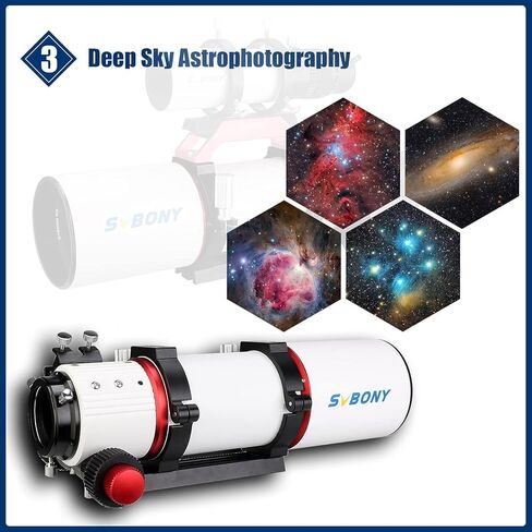 SVBONY SV550 80mm APO Telescope with SV209 1.0X Field Flattener&SV105 Telescope Camera in Saudi Arabia