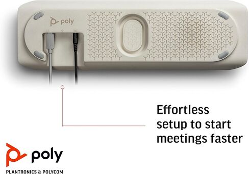 Poly - Sync 60 Smartphone لغرف المؤتمرات (Plantronics) - الاتصال بجهاز الكمبيوتر/MAC عبر كابل USB -A/USB -C المدمج ، والهواتف الذكية عبر Bluetooth - يعمل مع فرق ، Zoom (معتمد) والمزيد (متجدد) in Kuwait