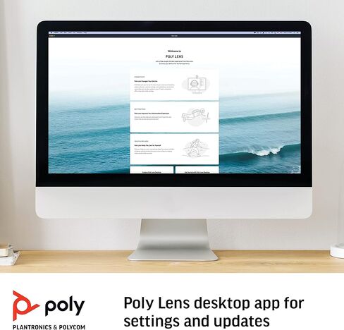 Poly - Sync 60 Smartphone لغرف المؤتمرات (Plantronics) - الاتصال بجهاز الكمبيوتر/MAC عبر كابل USB -A/USB -C المدمج ، والهواتف الذكية عبر Bluetooth - يعمل مع فرق ، Zoom (معتمد) والمزيد (متجدد) in Kuwait