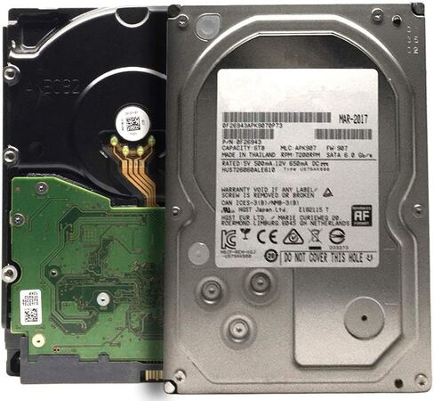 HGST / Supermicro Ultrastar 7K6000 HUS726060ALE610 (0F26943) 6TB 7200RPM 128MB CACHE SATA 6.0GB / S 3.5inch Drive الداخلية - ضمان 3 سنوات (متجدد) in Kuwait