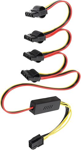 6Pin to 4Pin Hard Drives Power Adapter Cable 12V to 5V Step Down Graphics Card Power Adapter Cable for Desktop in Saudi Arabia
