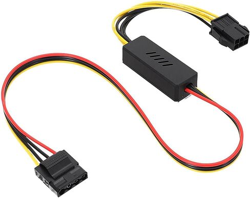 6Pin to 4Pin Hard Drives Power Adapter Cable 12V to 5V Step Down Graphics Card Power Adapter Cable for Desktop in Saudi Arabia