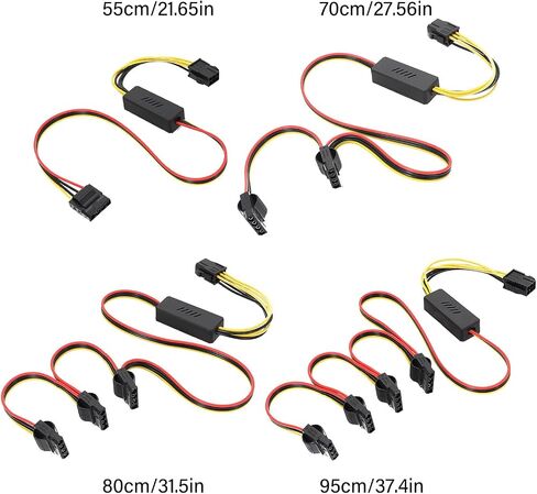 6Pin to 4Pin Hard Drives Power Adapter Cable 12V to 5V Step Down Graphics Card Power Adapter Cable for Desktop in Saudi Arabia