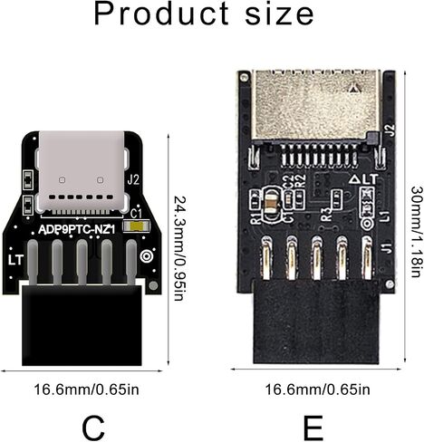 USB 2.0 9pin to USB C محول الاتصال USB2.0 in Saudi Arabia