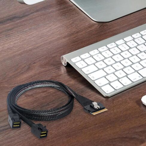 SFF-8654 8i to Twin SFF-8643 Connectors Splitter Cable Fast Data Exchange for IT Professional in Saudi Arabia