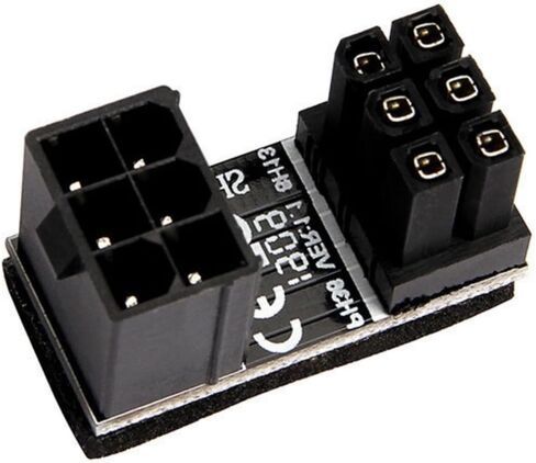 PCIE فعال 8Pin 180 درجة محول توصيل الطاقة لبطاقة الرسومات المبسطة. in Saudi Arabia