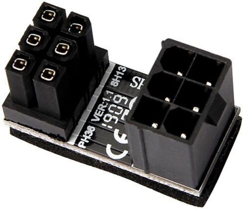 PCIE فعال 8Pin 180 درجة محول توصيل الطاقة لبطاقة الرسومات المبسطة. in Saudi Arabia