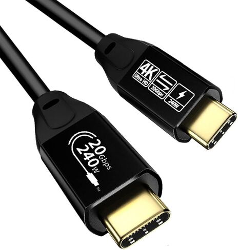 كابل الشحن السريع USB C 3.2 ، سرعة 20 جيجابت في الثانية ، إخراج فيديو 4K60Hz للاستخدام المهني والوسائط المتعددة in Saudi Arabia