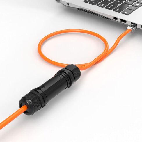 موصل مقاوم للماء مزدوج الرأس في الهواء الطلق مقرن محول مقرن مقرن لـ CAT5 CAT6 CAT7 8P8C Ethernet Cable in Saudi Arabia