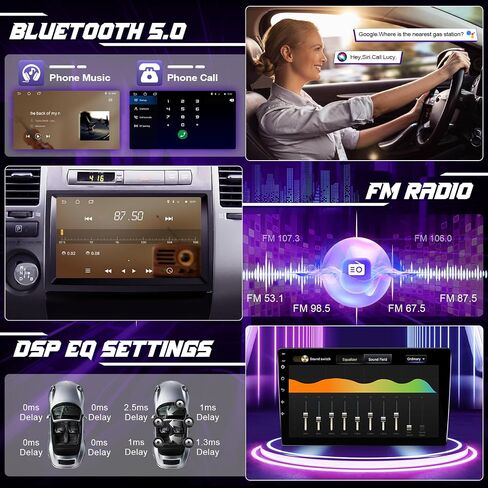 راديو سيارة تمت ترقيته ل Toyota Prius 2004-2009 Wirless Carplay & Android Auto ، ستيريو سيارة Android 9 بوصة لوحدة رأس Prius Touchscreen - GPS/FM/SWC/WiFi/Bluetooth/Camera (غير JBL) in Kuwait