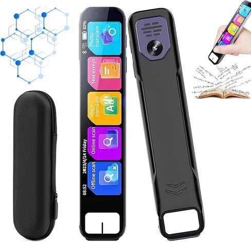 , 2025 Upgrade Smart AI Scanning Pen, 0.5s Fast Identification, Instant AI Answers 99% Accuracy, Offline Translation, HD Touchsn, Reading Pen for Math in Saudi Arabia